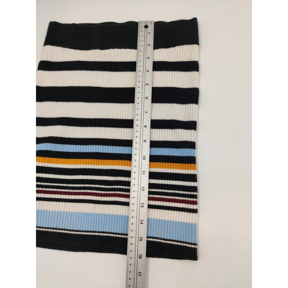 BCBGeneration Womens Ribbed Striped Mini Skirt Multi Color Size XS - Picture 9 of 9